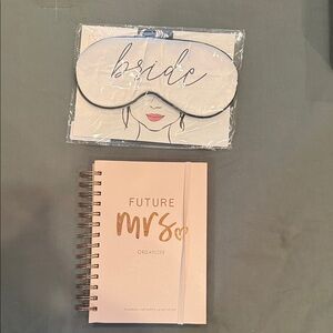 Bride Sleep Mask and Future Mrs. Organizer Set